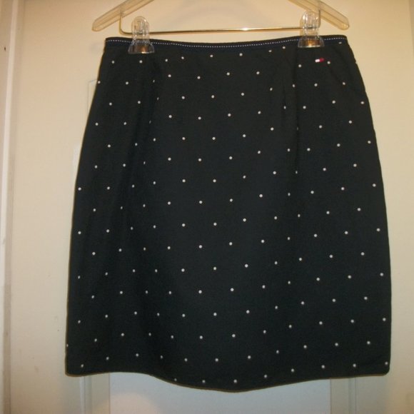 Tommy Hilfiger Dresses & Skirts - DARLING IN DOTS TOMMY HIILFIGER NAVY SKIRT 8